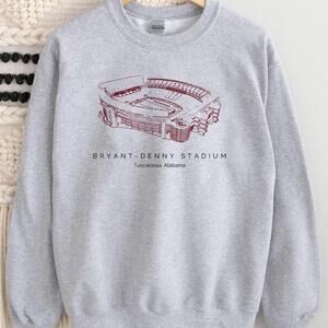 Alabama Bryant Denny Stadium Roll Tide Vintage Football Sweater